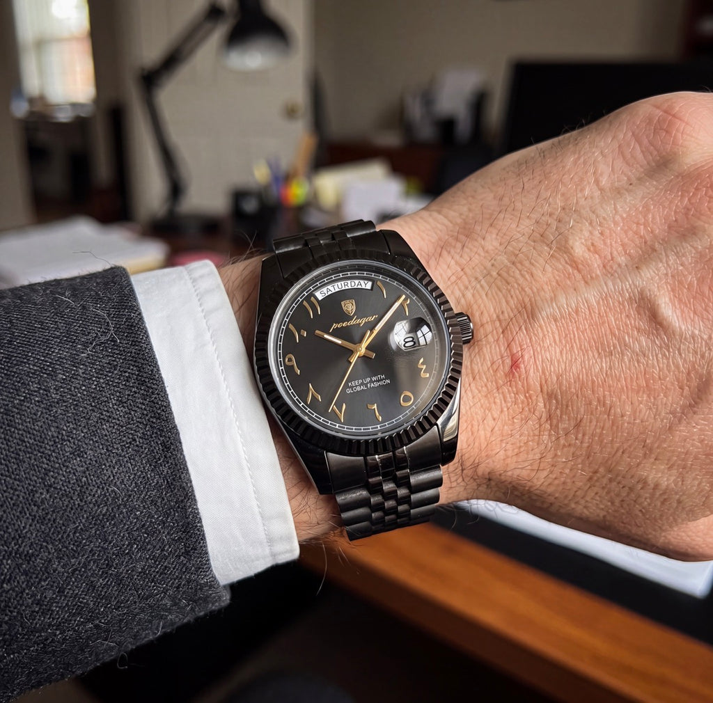 Montre La Cannelée, montre habillée acier à lunette cannelée – L'Heure Juste