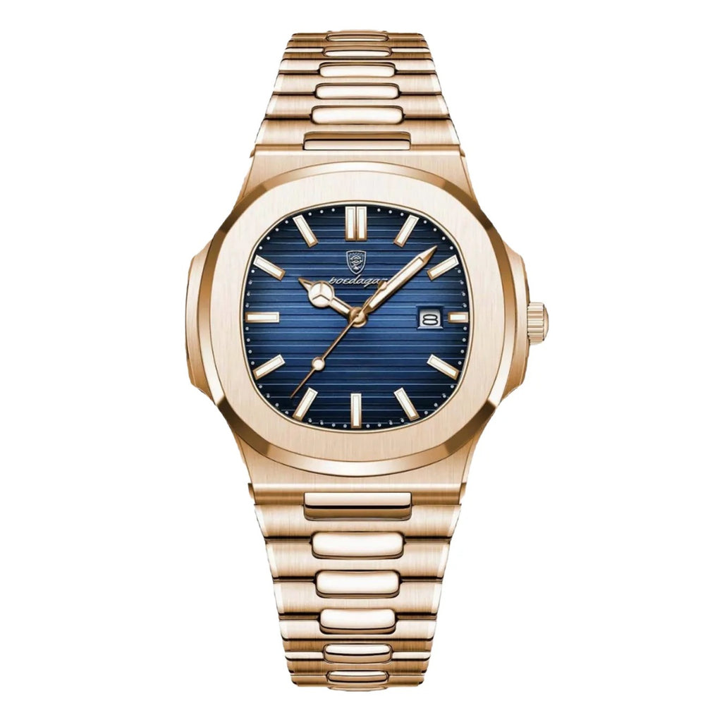 Montre L'Aurore en acier signée L'Heure Juste, montre habillée